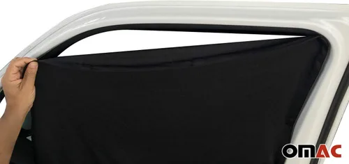 Vista 4 de OMAC Cortinas magnéticas para ventana con protección UV para Mercedes Sprinter 2006-2018, color negro 3X