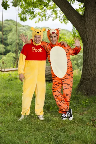 Vista 3 de Disfraz Deluxe de Tigger de Winnie the Pooh para Adultos Multicolor
