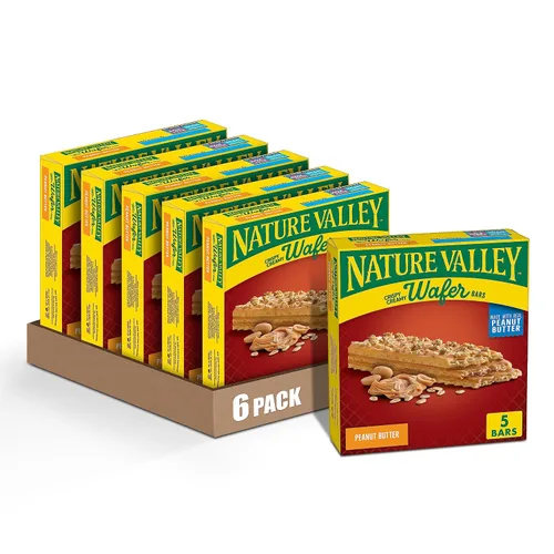 Vista 8 de Nature Valley Barras de Waffle Cremosas y Crujientes, Arándano, Grano Entero, 5 Barras, 6.5 oz