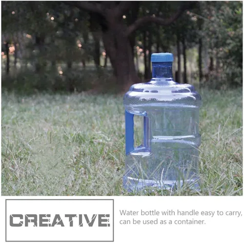 Vista 4 de Luxshiny Botella de agua de 3 galones de 5 litros con asa para picnic al aire libre, senderismo, coche