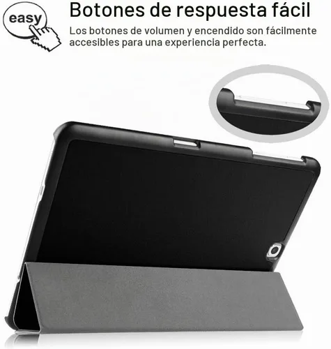 Vista 6 de Fintie - Carcasa para Samsung Galaxy Tab S2 9.7 2015, color negro Funda protectora ultraligera, triple pliegue, función de apagado y encendido