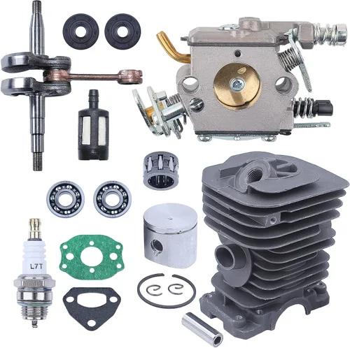 Vista 6 de Kit de carburador de cilindro de cigüeñal de 1.496 in para Husqvarna 137 142 136 141 piezas de motosierra 530069940,530 02 97 94, 530029794