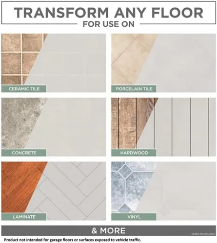Vista 5 de Rust-Oleum 365931 - Capa base de premezcla de revestimiento de piso para el hogar, azul marino, 1 cuarto de galón
