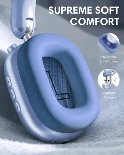 Vista 6 de Wentronic Y02 Auriculares inalámbricos con cancelación activa de ruido Azul