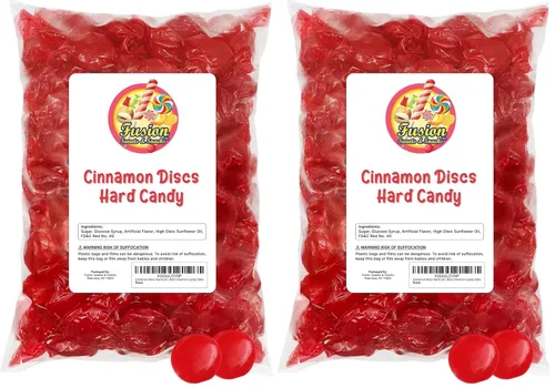 Vista 10 de Cinnamon Discs - Caramelos duros a granel, 1 libra, rojo, envueltos individualmente Envueltos individualmente, aproximadamente 75 piezas