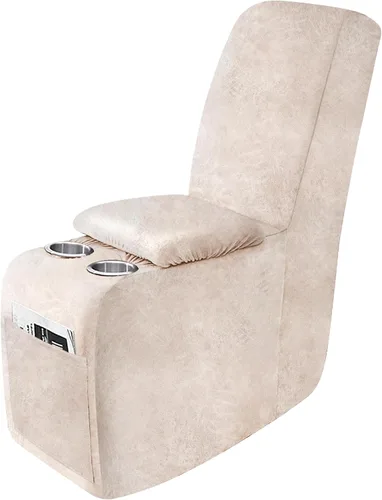 Vista 67 de ANARACHON Fundas para sillas reclinables con aspecto de cuero, funda elástica de 4 piezas, funda suave para silla reclinable, protector de muebles