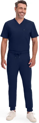Vista 8 de Cherokee Infinity CK004A - Pantalón de tiro medio para hombre Azul marino