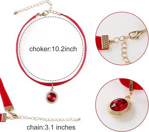 Vista 6 de Vestido de disfraz de princesa para niñas con accesorios aretes con clip traje de Halloween
