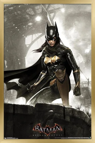 Vista 9 de Trends International DC Comics Video Game-Arkham Knight-Batgirl - Póster de pared, 14.72 x 22.37 pulgadas, versión enmarcada de madera de granero