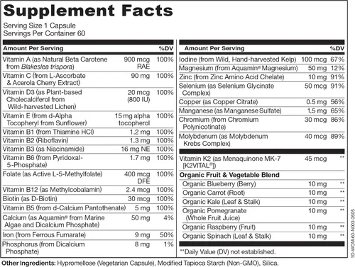 Vista 3 de Naturelo Multivitamina de un día para mujeres, 1