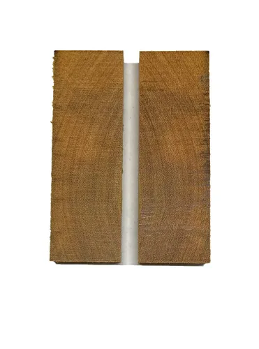 Vista 3 de Exotic Wood Zone Osage Orange Crosscut Cuchillo de Madera Blancos/Escalas de Cuchillo a juego 3/8" x 1.5" x 5