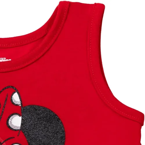 Vista 6 de Disney Minnie Mouse - Conjunto de 3 piezas de camiseta de rizo francés y coletero