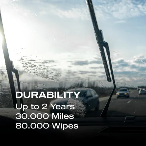 Vista 5 de Nasiol GlasShield Nano Kit de Espray Repelente de Lluvia, Recubrimiento Cerámico para Parabrisas y Vidrios, Super Hidrofóbico hasta 30000 Millas