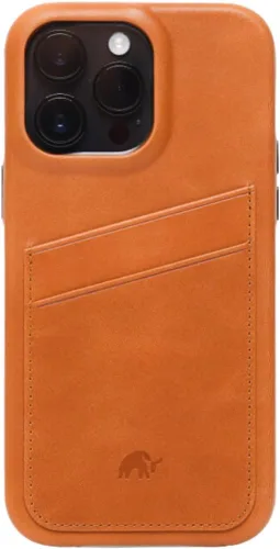Vista 28 de Funda de cartera de cuero artesanal premium Bullstrap para iPhone 13 Ajuste impecable sin volumen y almacenamiento seguro de tarjetas Funda