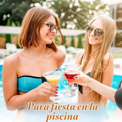 Vista 6 de Boao 100 vasos de Martini de plástico de 2 onzas, a granel, transparentes