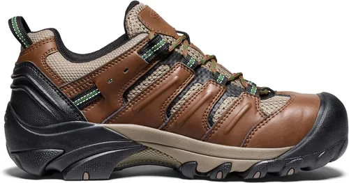 Vista 6 de KEEN Utility - Zapato de acero con puntera de Lansing, de altura baja para hombre negro (Bison/Black)