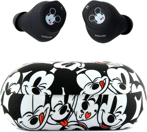 Vista 8 de Auriculares Bluetooth Disney Mickey Mouse con estuche de carga - Auriculares inalámbricos Bluetooth con micrófono incorporado y 30 horas