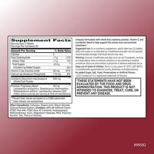 Vista 2 de Cranberry + Probiotic Tablets