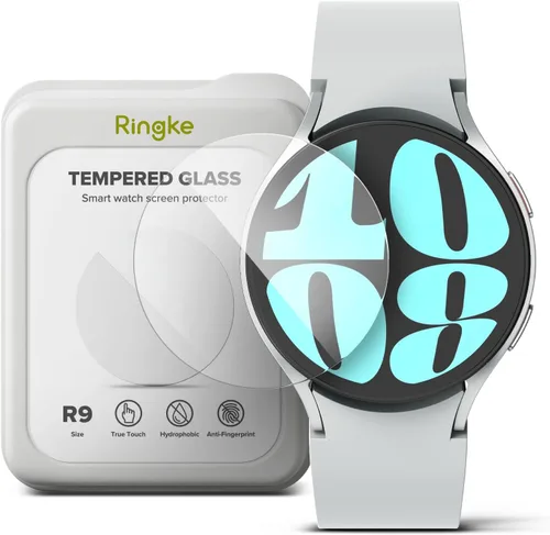 Vista 3 de Ringke Funda de estilo bisel compatible con Samsung Galaxy Watch 6 de 1.732 pulgadas [44-04 (ST) plateada] + vidrio compatible con Samsung Galaxy