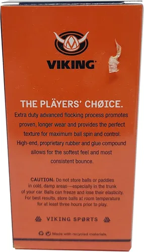 Vista 5 de Viking Pelota de tenis con plataforma extra resistente, color amarillo (funda de 2)