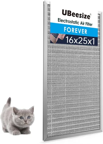 Vista 37 de UBeesize - Filtro de aire reutilizable de 20 x 20 x 1 pulgadas, lavable, MERV 8, permanente, electrostático, para aire acondicionado y HVAC