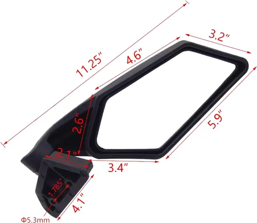 Vista 3 de Juego de espejos intermitentes LED laterales UTV Racing compatibles con Can Am Maverick X3 2017-2019 USA [P/N: UTV-010-A]