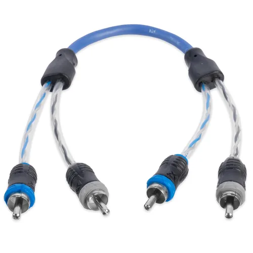 Vista 10 de NVX® XIV2M - Cable de interconexión de audio RCA de cobre libre de oxígeno de 1 hembra a 2 machos, par trenzado de audio RCA serie V, con reducción