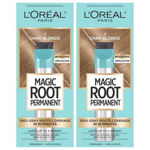 Vista 8 de L’Oréal Paris - Tinte permanente para el cabello Magic Root, kit de tinte de 10 minutos para rescatar las raíces con 100% de cobertura de canas, 2 2