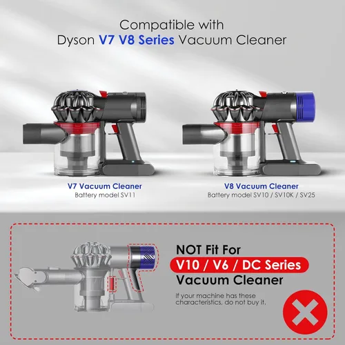 Vista 2 de Interruptor de gatillo de metal mejorado compatible con aspiradora Dyson V7 V8 Accesorios de reparación de SV10 SV11, piezas de recambio del botón