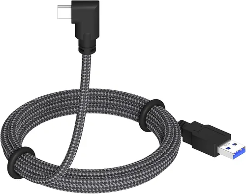 Vista 5 de TPLTECH Cable de enlace para cargar Oculus Quest 2, USB 3.0 tipo A a C, cable compatible con Oculus Quest 1 Quest 2 cable de enlace de auriculares