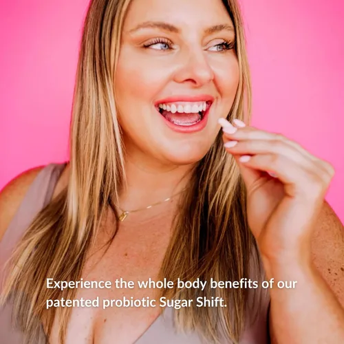 Vista 4 de BiotiQuest Probiótico Sugar Shift Ayuda a disminuir los antojos de azúcar y carbohidratos y apoya el equilibrio digestivo 22 mil millones de UFC