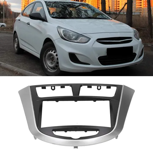 Vista 3 de Kit de tablero de radio para coche Accent, marco de DVD, Radio Uniersal 2 Din PST Fascia gruesa Fascia Car Fascia Dash Mount DVD Navigation Dash Kit