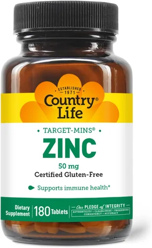 Vista 8 de Country Life Target-Mins Zinc 50 mg 90 tabletas – Suplementos de zinc para la salud inmune – Zinc 50mg – Soporte de zinc