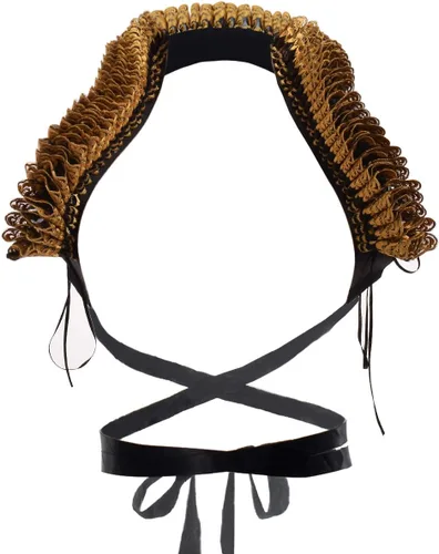 Vista 8 de BLESSUME Collar con volantes y cuello isabelino renacentista, regalo de cosplay