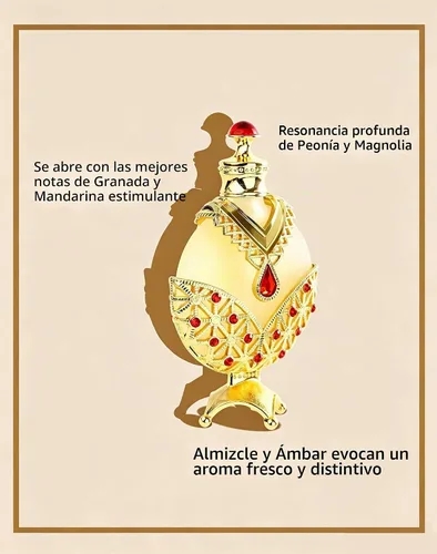 Vista 2 de Huibao Aceite de perfume concentrado árabe, perfumes árabes para mujeres, aceite de perfume árabe, aceite de perfume de larga duración (0.4 fl oz)