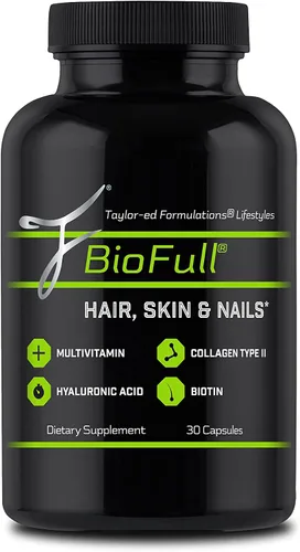 Vista 2 de Uñas para el cabello y la piel, vitaminas de biotina para cabello, piel y uñas, suplemento de biotina y colágeno para mujeres y hombres