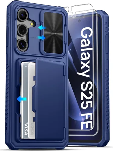 Vista 35 de ATATOO Funda tipo cartera para Samsung Galaxy S25, tarjetero integrado (3-5 tarjetas) [bloqueo RFID] y cubierta de cámara deslizante, protección