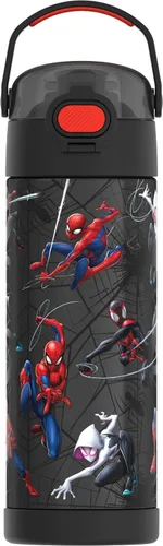 Vista 48 de THERMOS FUNTAINER - Botella aislada al vacío de acero inoxidable de 16 onzas con tapa ancha de boquilla, princesa Ariel Princess Ariel