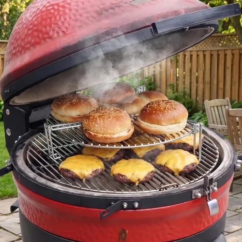 Vista 9 de Onlyfire Rejilla de Cocción Expandible de Acero Inoxidable para Parrilla Compatible con Parrillas de Carbón como Weber, Char-Broil y Parrillas