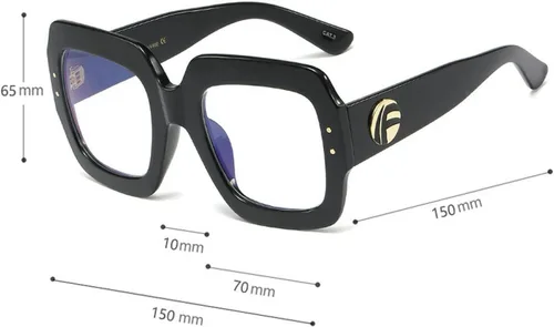 Vista 6 de Transición Fotocrómica Multifocal Presbicia Ordenador Gafas De Lectura Para Las Mujeres De Gran Tamaño Cuadrado Gafas De Sol Lectores