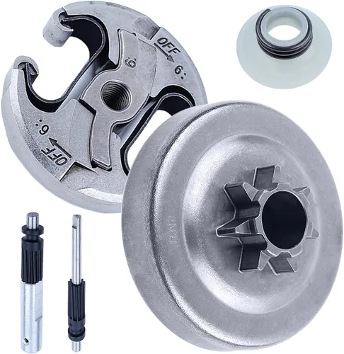 Vista 2 de Para motosierra Husqvarna 350 340 345 445 450 450E 351 353 motosierra, embrague, 537110503 578097901 503931801 540057901 537154801