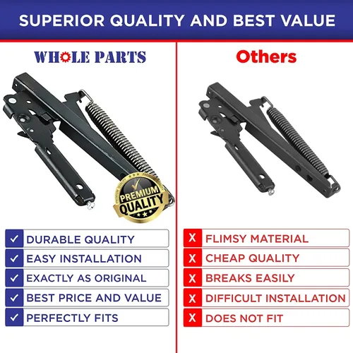 Vista 7 de Bisagra para puerta de horno Whole Parts mejorada (negro) Parte # PC020007 [versión mejorada más fuerte], repuesto y compatible con algunos hornos
