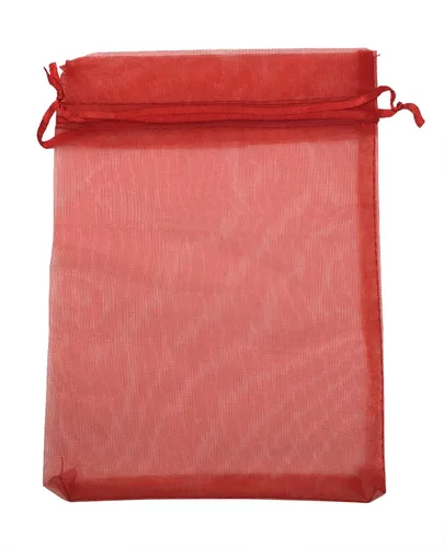 Vista 5 de Bolsa de organza con cordón de 5 x 7 pulgadas, 50 unidades, regalo fuerte, caramelo, B6ag, joyería, fiesta, boda, favor (negro)