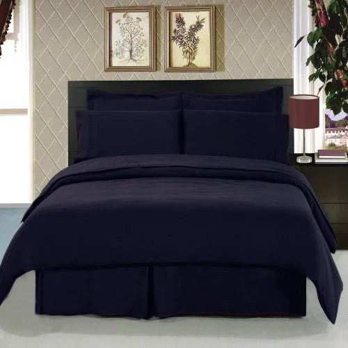 Vista 9 de Royal Hotel Bedding Juego de funda de edredón - Ligero y ultrasuave - Sin arrugas doble cepillado, funda de edredón sólida con cierre de botón y 2