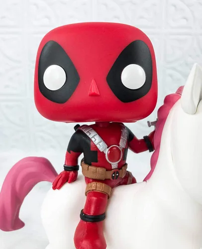 Vista 4 de Marvel Funko POP! Rides Deadpool on Unicorn - Figura de vinilo exclusiva #36