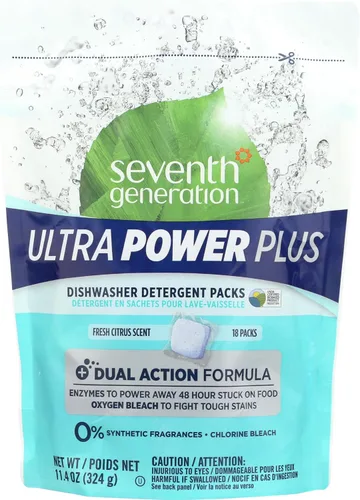 Vista 8 de Seventh Generation Power Plus Detergente automático para lavavajillas 15 unidades, 7.9 oz