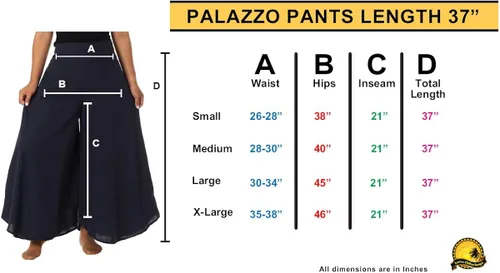 Vista 4 de Lannaclothesdesign Pantalones palazzo de algodón para mujer pantalón hippie de pierna ancha