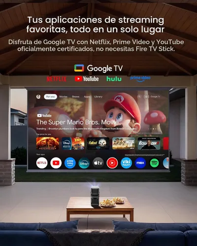 Vista 10 de soundcore Proyector portátil Nebula P1 con altavoces desmontables