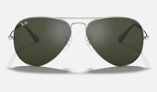 Vista 6 de Ray-Ban RB3025 - Lentes de sol de aviador de metal para hombre y mujer + paquete con kit de cuidado de gafas iWear de diseñador