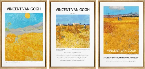 Vista 55 de MUDECOR Lienzo enmarcado para pared, juego de arte de ramo de flores de vida muerta de Marie Frosch, naturaleza, desierto, ilustración, arte